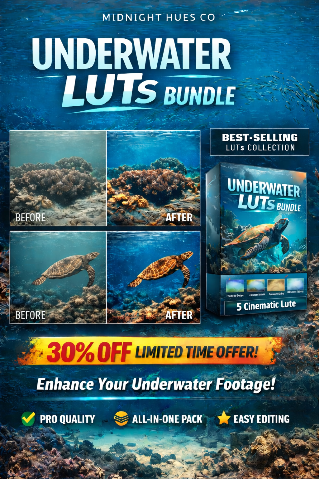 Underwater Best Selling Luts (5 Luts)